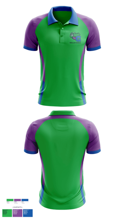James N Gamble Montessori Junior High School Volleyball 31595868 Short Sleeve Performance Polo - 1
