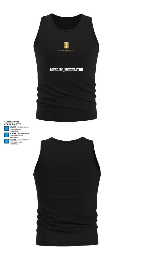 Tank Top, Muslim_Moderator, , Teamtime, Team time, sublimation, custom sports apparel, team uniforms, spirit wear, spiritwear, sports uniforms, custom shirts, team store, custom team store, fundraiser sports, apparel fundraiser