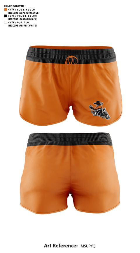 Womens Shorts, Fernley High School Cheer, Cheer, Teamtime, Team time, sublimation, custom sports apparel, team uniforms, spirit wear, spiritwear, sports uniforms, custom shirts, team store, custom team store, fundraiser sports, apparel fundraiser