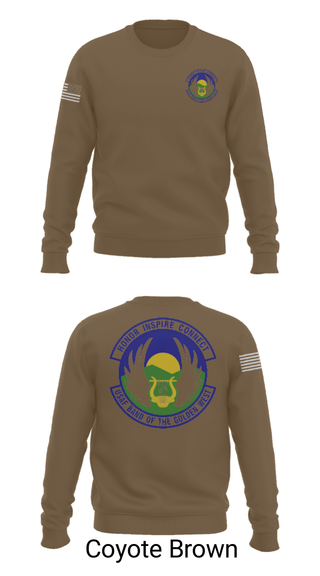 Crew Neck Sweatshirt, USAF Band of the Golden West, , Teamtime, Team time, sublimation, custom sports apparel, team uniforms, spirit wear, spiritwear, sports uniforms, custom shirts, team store, custom team store, fundraiser sports, apparel fundraiser