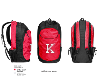 Gear Bag, Kootenai Warriors, Women's Basketball, Teamtime, Team time, sublimation, custom sports apparel, team uniforms, spirit wear, spiritwear, sports uniforms, custom shirts, team store, custom team store, fundraiser sports, apparel fundraiser