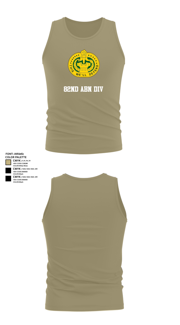 Tank Top, 82nd ABN div, , Teamtime, Team time, sublimation, custom sports apparel, team uniforms, spirit wear, spiritwear, sports uniforms, custom shirts, team store, custom team store, fundraiser sports, apparel fundraiser