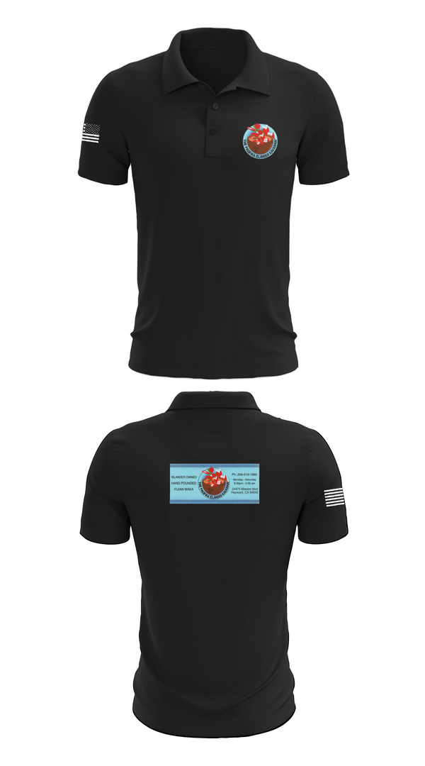 Short Sleeve Performance Polo, The Pasifika Islander Kava Bar, , Teamtime, Team time, sublimation, custom sports apparel, team uniforms, spirit wear, spiritwear, sports uniforms, custom shirts, team store, custom team store, fundraiser sports, apparel fundraiser