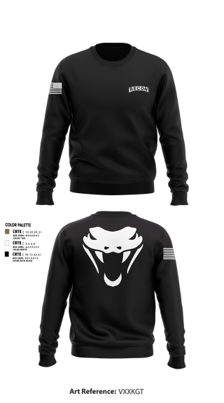 Crew Neck Sweatshirt, RookVIPERS, Army, Teamtime, Team time, sublimation, custom sports apparel, team uniforms, spirit wear, spiritwear, sports uniforms, custom shirts, team store, custom team store, fundraiser sports, apparel fundraiser