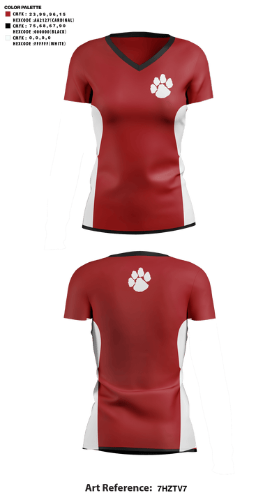 Asheville High School Cheer 47693237 Women's Short Sleeve V-neck Shirt - 41
