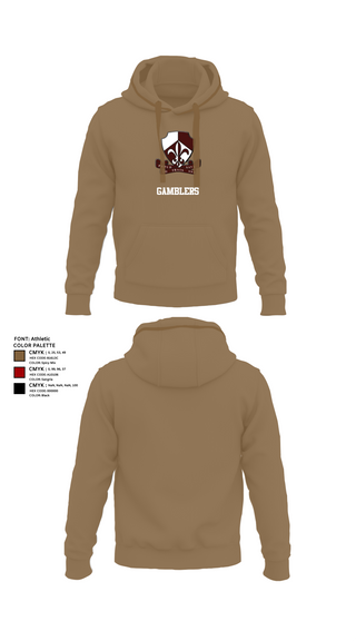 Hoodie, Gamblers, Army, Teamtime, Team time, sublimation, custom sports apparel, team uniforms, spirit wear, spiritwear, sports uniforms, custom shirts, team store, custom team store, fundraiser sports, apparel fundraiser
