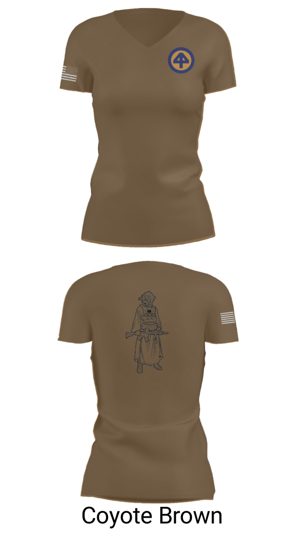 Women's Short Sleeve Vneck Shirt, A Co 1/1-114th, Army, Teamtime, Team time, sublimation, custom sports apparel, team uniforms, spirit wear, spiritwear, sports uniforms, custom shirts, team store, custom team store, fundraiser sports, apparel fundraiser
