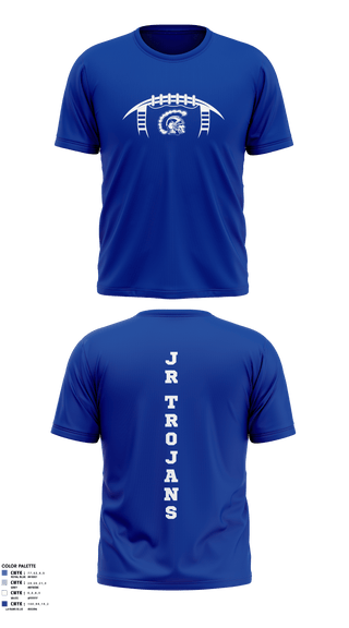 Short Sleeve Performance Shirt, Orland Jr Trojans Football, Football, Teamtime, Team time, sublimation, custom sports apparel, team uniforms, spirit wear, spiritwear, sports uniforms, custom shirts, team store, custom team store, fundraiser sports, apparel fundraiser