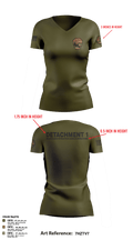 Detachment 1 27221981 Women's Short Sleeve V-neck Shirt - 28