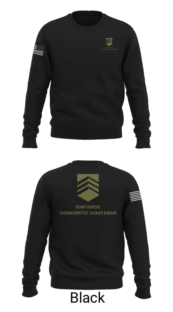 Crew Neck Sweatshirt, ENFORCE CONCRETE COATINGS, , Teamtime, Team time, sublimation, custom sports apparel, team uniforms, spirit wear, spiritwear, sports uniforms, custom shirts, team store, custom team store, fundraiser sports, apparel fundraiser