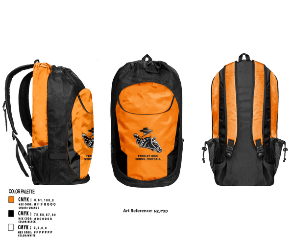 Gear Bag, Fernley High School Football, Football, Teamtime, Team time, sublimation, custom sports apparel, team uniforms, spirit wear, spiritwear, sports uniforms, custom shirts, team store, custom team store, fundraiser sports, apparel fundraiser