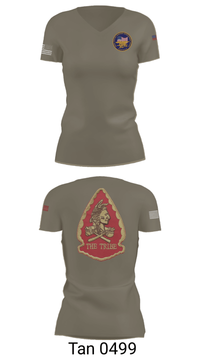 Naval Special Warfare Development Group 34195921 Women's Short Sleeve V-neck Shirt - 36