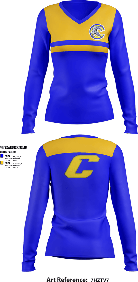 Womens Long Sleeve Vneck Shirt, Crisp County High School Cheer, Cheer, Teamtime, Team time, sublimation, custom sports apparel, team uniforms, spirit wear, spiritwear, sports uniforms, custom shirts, team store, custom team store, fundraiser sports, apparel fundraiser
