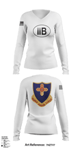 410th regiment 28429232 Women's Long Sleeve V-neck Shirt - 3