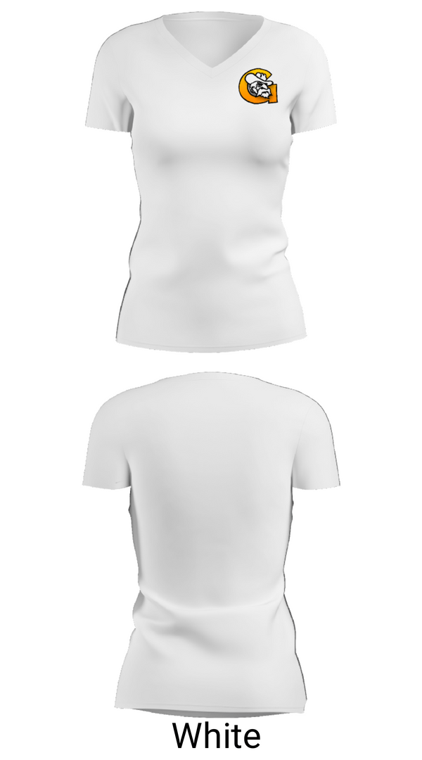 Womens Short Sleeve Vneck Shirt, Grant Middle School, Spirit Store, Teamtime, Team time, sublimation, custom sports apparel, team uniforms, spirit wear, spiritwear, sports uniforms, custom shirts, team store, custom team store, fundraiser sports, apparel fundraiser