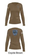 CVN 77 George HW Bus 94572783 Women's Long Sleeve V-neck Shirt - 10