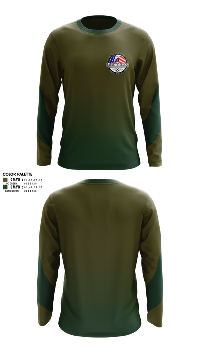 Patriotic Designs & CNC 16336265 Long Sleeve Performance Shirt 1