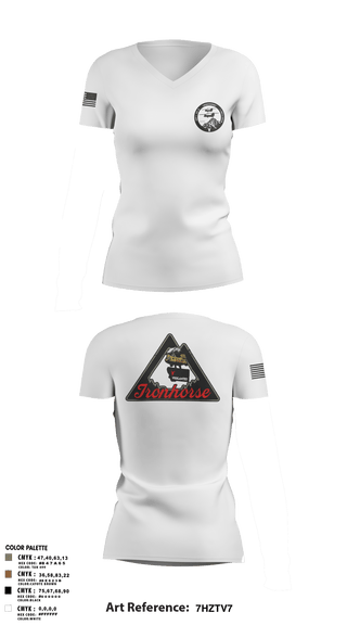 Womens Long Sleeve Vneck Shirt, Bco 1-189th, Army, Teamtime, Team time, sublimation, custom sports apparel, team uniforms, spirit wear, spiritwear, sports uniforms, custom shirts, team store, custom team store, fundraiser sports, apparel fundraiser