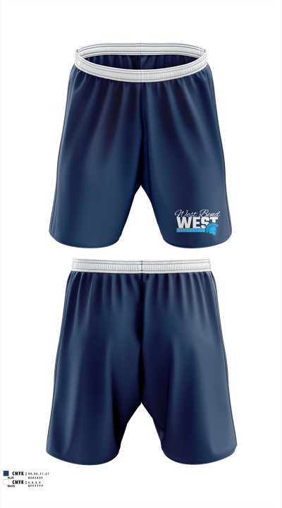 West Bend West Gymnastics 52133716 Athletic Shorts With Pockets - 41