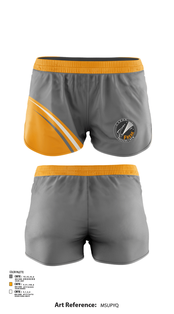 Womens Shorts, Clean Freaks, , Teamtime, Team time, sublimation, custom sports apparel, team uniforms, spirit wear, spiritwear, sports uniforms, custom shirts, team store, custom team store, fundraiser sports, apparel fundraiser