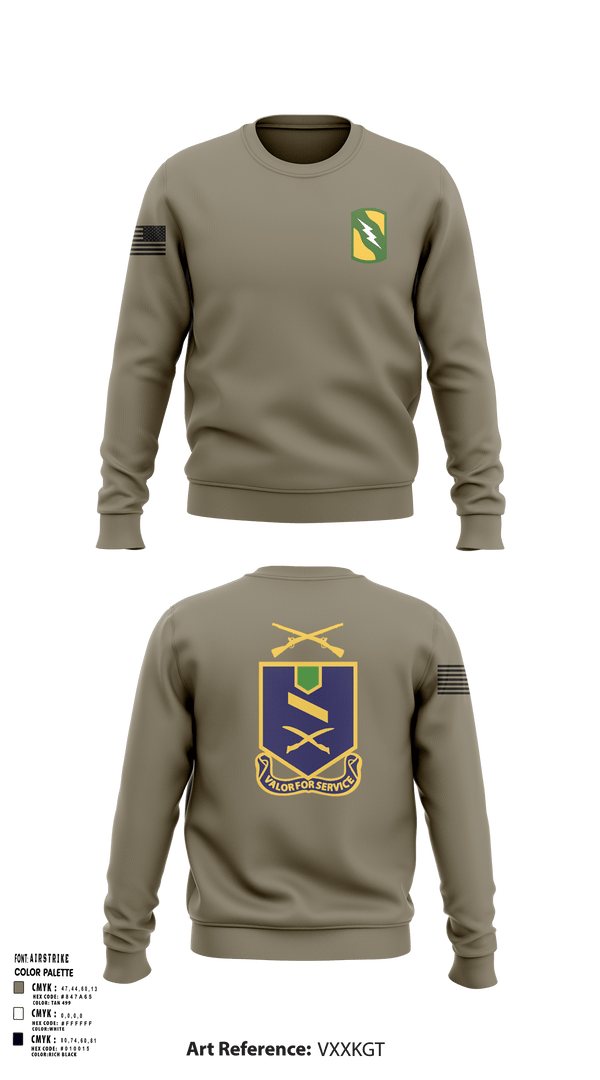 Crew Neck Sweatshirt, 2-137th IN RGMT, National Guard, Teamtime, Team time, sublimation, custom sports apparel, team uniforms, spirit wear, spiritwear, sports uniforms, custom shirts, team store, custom team store, fundraiser sports, apparel fundraiser