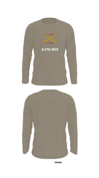 Long Sleeve Performance Shirt, ALPHA ROCK, Army, Teamtime, Team time, sublimation, custom sports apparel, team uniforms, spirit wear, spiritwear, sports uniforms, custom shirts, team store, custom team store, fundraiser sports, apparel fundraiser