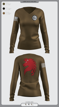 819 RHS 13886596 Women's Long Sleeve V-neck Shirt - 3