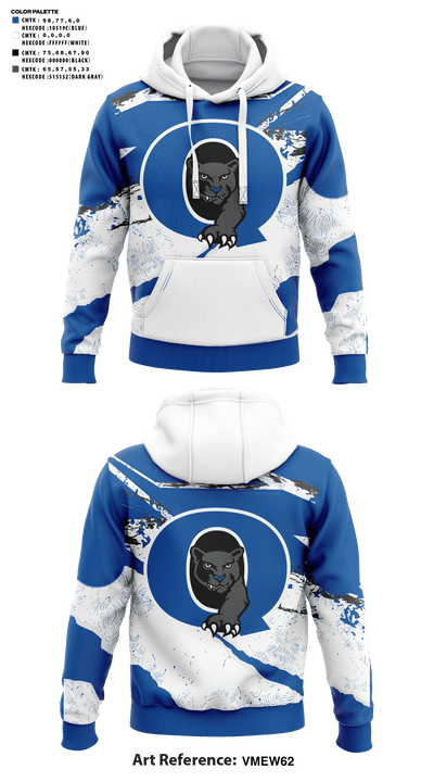 Quakertown Community Senior High School Cross Country 7810582 Hoodie - 1_