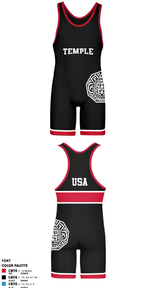 Wrestling Singlet, Temple Wrestling Club, Wrestling, Teamtime, Team time, sublimation, custom sports apparel, team uniforms, spirit wear, spiritwear, sports uniforms, custom shirts, team store, custom team store, fundraiser sports, apparel fundraiser