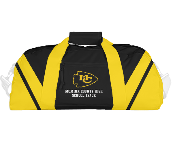 Duffle Bag, McMinn County High School Track, Track & Field, Teamtime, Team time, sublimation, custom sports apparel, team uniforms, spirit wear, spiritwear, sports uniforms, custom shirts, team store, custom team store, fundraiser sports, apparel fundraiser