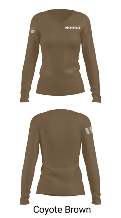 NPPSC 79754520 Women's Long Sleeve V-neck Shirt - 16