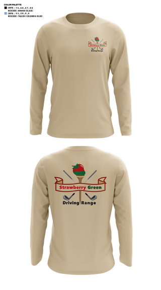 Long Sleeve Performance Shirt, strawberry green driving range, Golf, Teamtime, Team time, sublimation, custom sports apparel, team uniforms, spirit wear, spiritwear, sports uniforms, custom shirts, team store, custom team store, fundraiser sports, apparel fundraiser