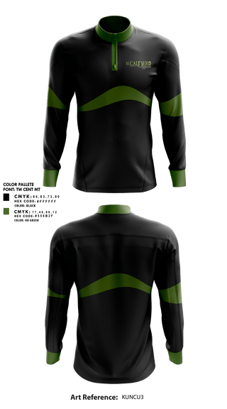 Quarter Zip Jacket, El Caldero Restaurant, , Teamtime, Team time, sublimation, custom sports apparel, team uniforms, spirit wear, spiritwear, sports uniforms, custom shirts, team store, custom team store, fundraiser sports, apparel fundraiser