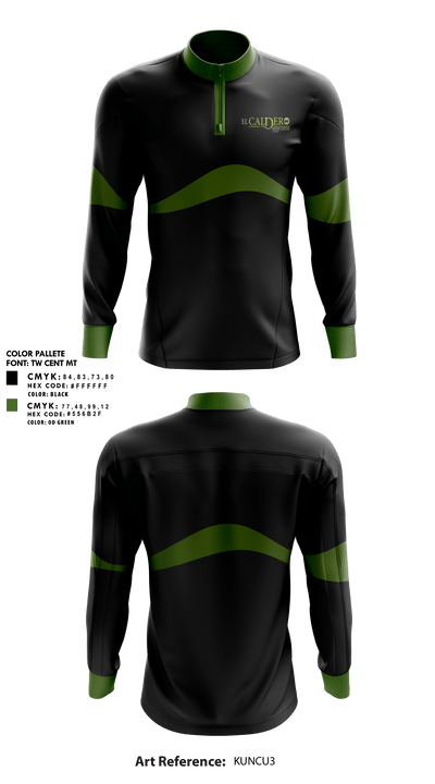 El Caldero Restaurant 31407029 Quarter Zip Jacket - 1