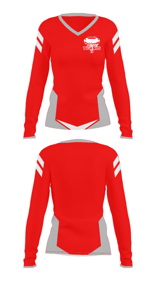 Women's Long Sleeve Vneck Shirt, Archer High School Tennis, Tennis, Teamtime, Team time, sublimation, custom sports apparel, team uniforms, spirit wear, spiritwear, sports uniforms, custom shirts, team store, custom team store, fundraiser sports, apparel fundraiser