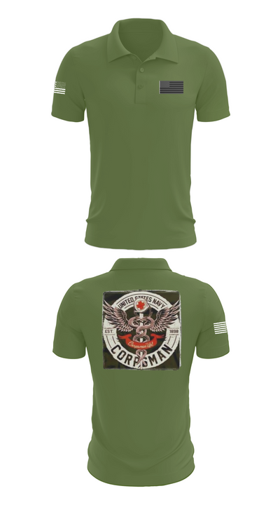 Hospital Corpsman 483709 Short Sleeve Performance Polo - 45