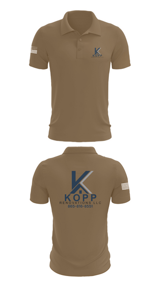 Short Sleeve Performance Polo, Kopp Renovations, , Teamtime, Team time, sublimation, custom sports apparel, team uniforms, spirit wear, spiritwear, sports uniforms, custom shirts, team store, custom team store, fundraiser sports, apparel fundraiser