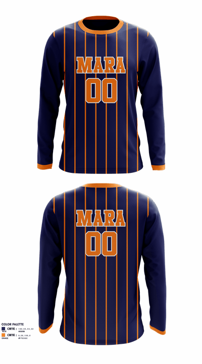 Mara Basketball Long Sleeve Performance Shirt - 1