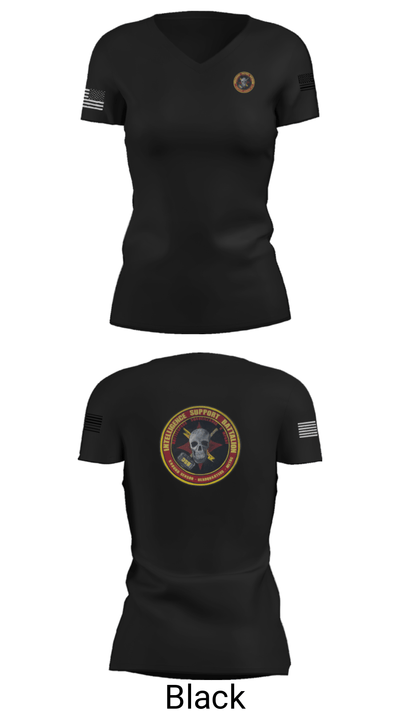 Battle Space Surveillance Company 88540160 Women's Short Sleeve V-neck Shirt - 28
