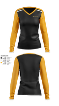 Scotts Hill High School Band 94366056 Women's Long Sleeve V-neck Shirt - 40