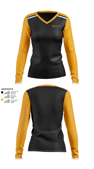 Womens Long Sleeve Vneck Shirt, Scotts Hill High School Band, Spirit Store, Teamtime, Team time, sublimation, custom sports apparel, team uniforms, spirit wear, spiritwear, sports uniforms, custom shirts, team store, custom team store, fundraiser sports, apparel fundraiser