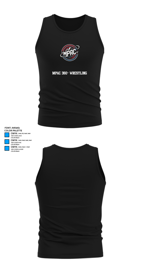 Tank Top, MPAC 360° Wrestling, Wrestling, Teamtime, Team time, sublimation, custom sports apparel, team uniforms, spirit wear, spiritwear, sports uniforms, custom shirts, team store, custom team store, fundraiser sports, apparel fundraiser