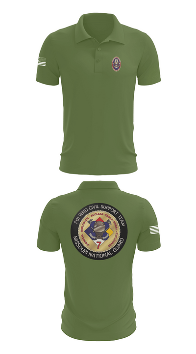 7th CST 5552337 Short Sleeve Performance Polo - 47