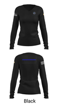 NAVAL SUPPORT ACTIVITY BETHESDA SECURITY FORCES 28838405 Women's Long Sleeve V-neck Shirt - 35