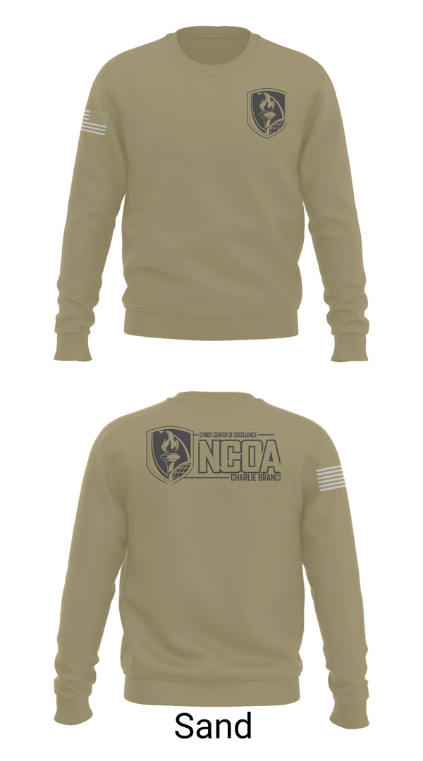 Crew Neck Sweatshirt, CCoE NCOA Charlie Branch, , Teamtime, Team time, sublimation, custom sports apparel, team uniforms, spirit wear, spiritwear, sports uniforms, custom shirts, team store, custom team store, fundraiser sports, apparel fundraiser