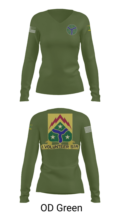 278th Armored Cavalry 65599627 Women's Long Sleeve V-neck Shirt - 57