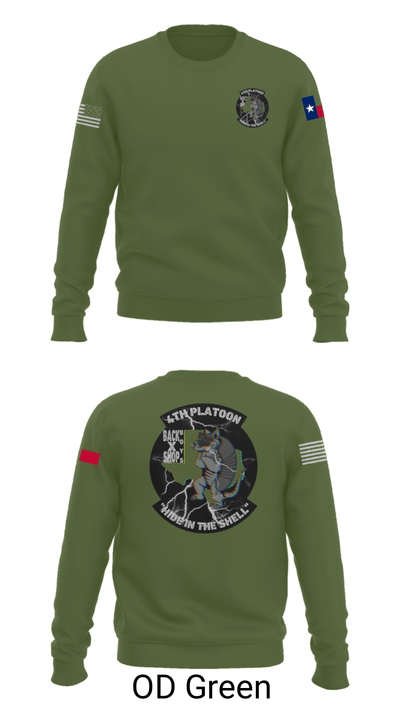 90th ASB B co 4Th Platoon 5922701 Crew Neck Sweatshirt - 45