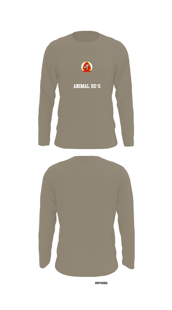 Long Sleeve Performance Shirt, Animal 60’s, , Teamtime, Team time, sublimation, custom sports apparel, team uniforms, spirit wear, spiritwear, sports uniforms, custom shirts, team store, custom team store, fundraiser sports, apparel fundraiser