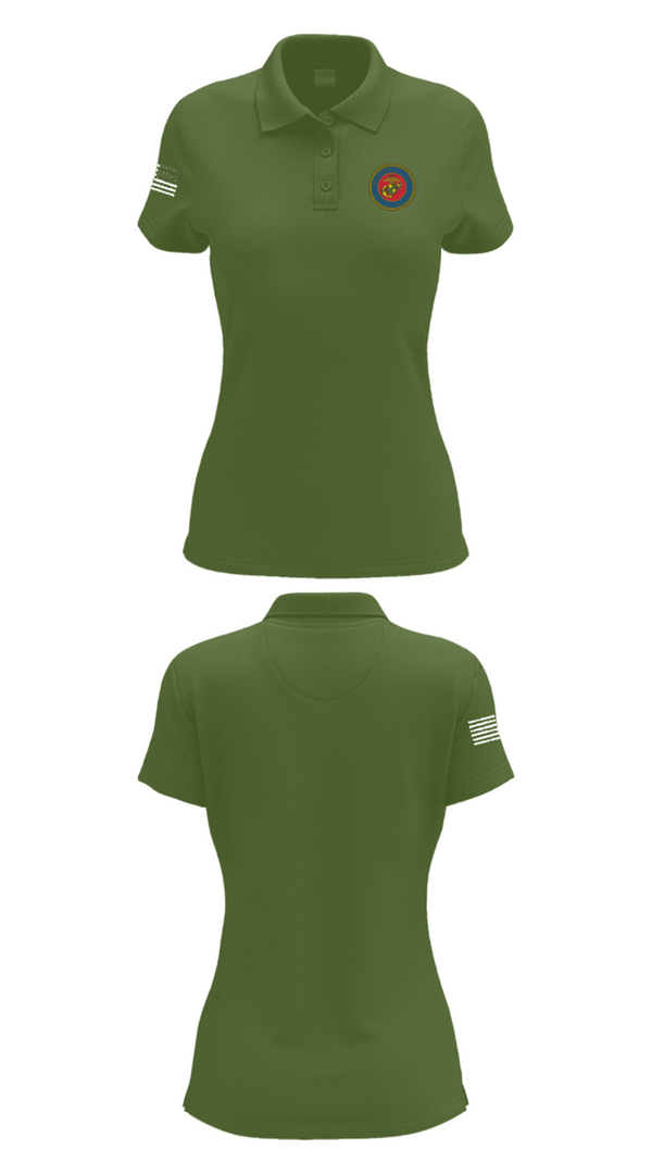 Women's Short Sleeve Performance Polo, 189/34th unit, Marines, Teamtime, Team time, sublimation, custom sports apparel, team uniforms, spirit wear, spiritwear, sports uniforms, custom shirts, team store, custom team store, fundraiser sports, apparel fundraiser