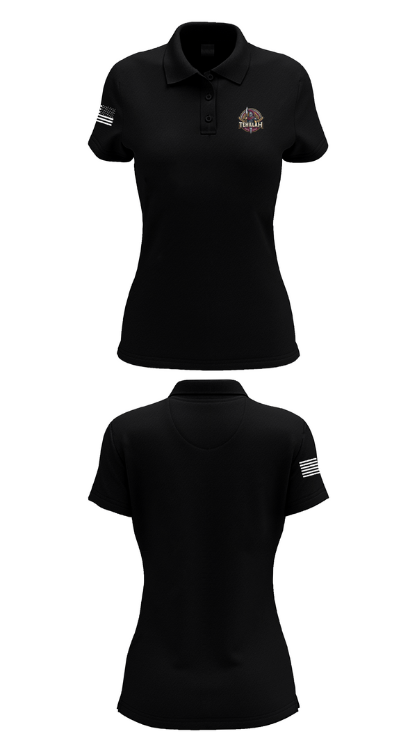 Womens Short Sleeve Performance Polo, Tehillah Christian Academy, Spirit Store, Teamtime, Team time, sublimation, custom sports apparel, team uniforms, spirit wear, spiritwear, sports uniforms, custom shirts, team store, custom team store, fundraiser sports, apparel fundraiser